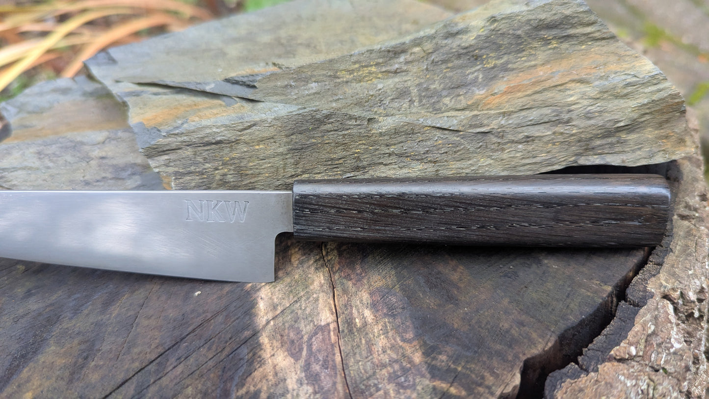 Handmade Pairing Knife, ApexUltra steel and 5600 Years Old Bog Oak Handle