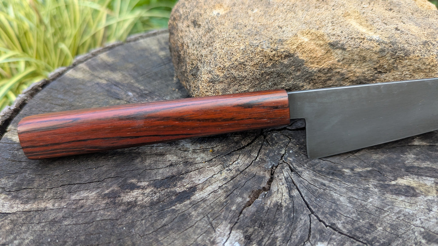 Handmade Everyday knife. ApexUltra carbon steel. Repurposed Rosewood